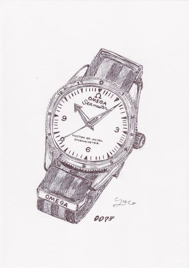 Ballpen 007 Omega Watch thumb