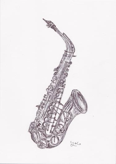 Print of Fine Art Music Drawings by Ballpointpen Illustrator