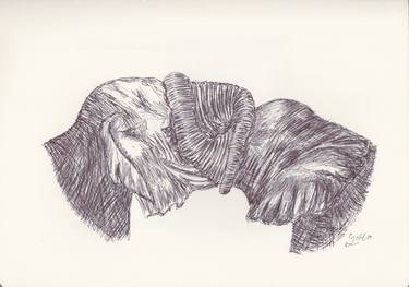 Print of Fine Art Animal Drawings by Ballpointpen Illustrator