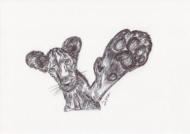 Print of Fine Art Animal Drawings by Ballpointpen Illustrator