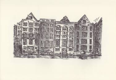 Print of Fine Art Architecture Drawings by Ballpointpen Illustrator