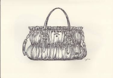 Original Fine Art Fashion Drawings by Ballpointpen Illustrator