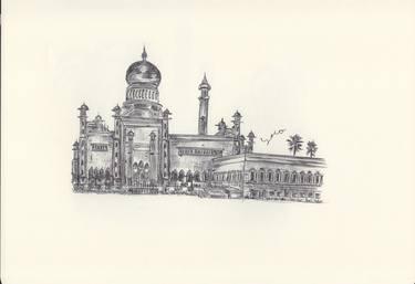 Print of Travel Drawings by Ballpointpen Illustrator