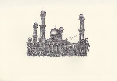 Print of Fine Art Travel Drawings by Ballpointpen Illustrator