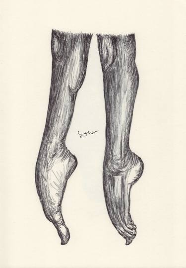 Print of Fine Art Body Drawings by Ballpointpen Illustrator