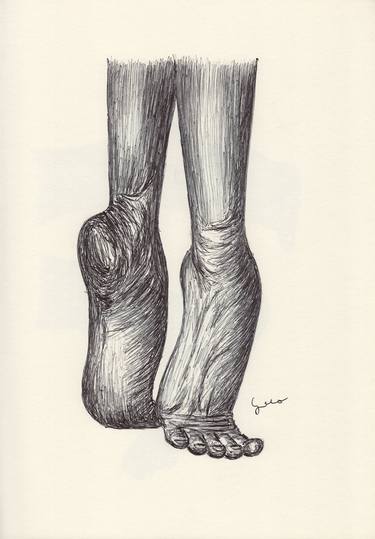 Print of Body Drawings by Ballpointpen Illustrator