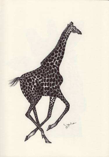 Print of Fine Art Animal Drawings by Ballpointpen Illustrator