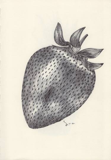 Print of Fine Art Food Drawings by Ballpointpen Illustrator