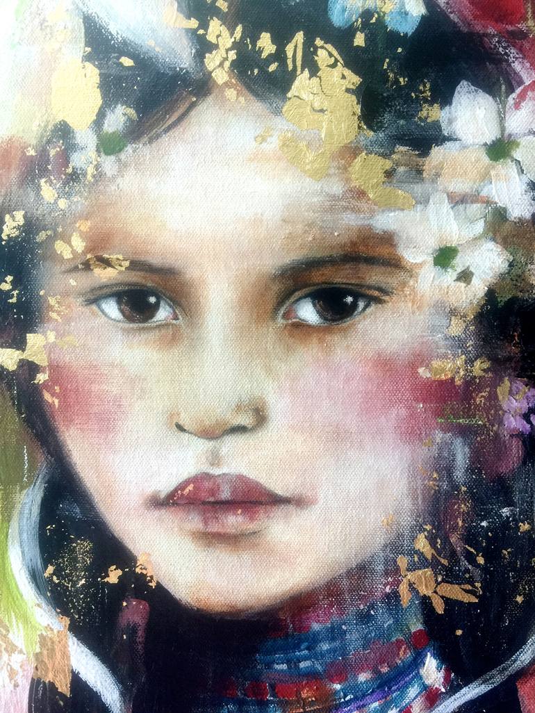 Original Abstract Expressionism Culture Painting by Claudia Tremblay