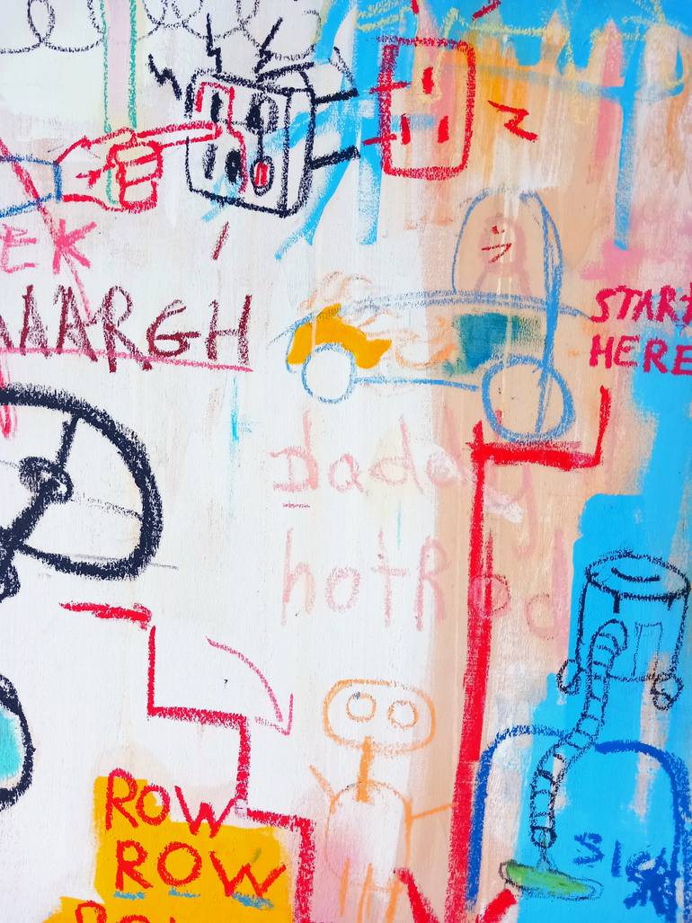 Original Abstract Expressionism People Painting by Jesse  Diss