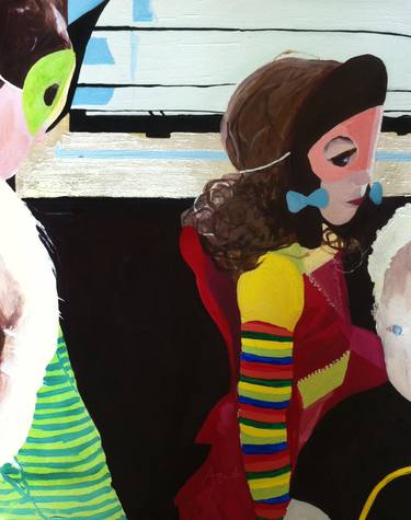 Original Documentary Children Paintings by Ann DeVito