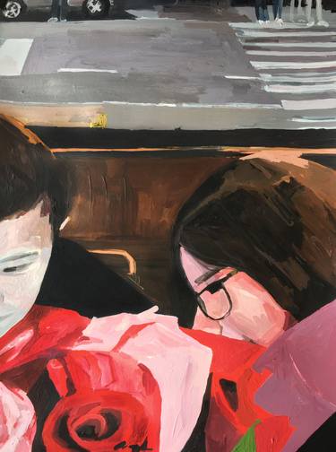 Original Documentary Love Paintings by Ann DeVito