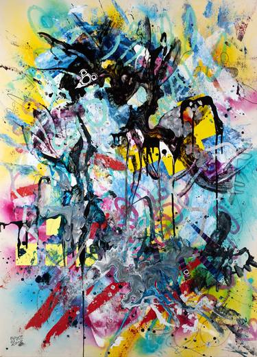 Original Abstract Expressionism Abstract Paintings by Blake Brasher