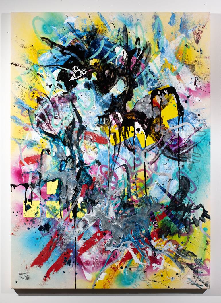 Original Abstract Expressionism Abstract Painting by Blake Brasher
