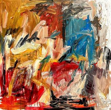 Original Abstract Expressionism Abstract Paintings by Khalid Alzayani