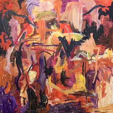 Original Abstract Expressionism Abstract Paintings by Khalid Alzayani