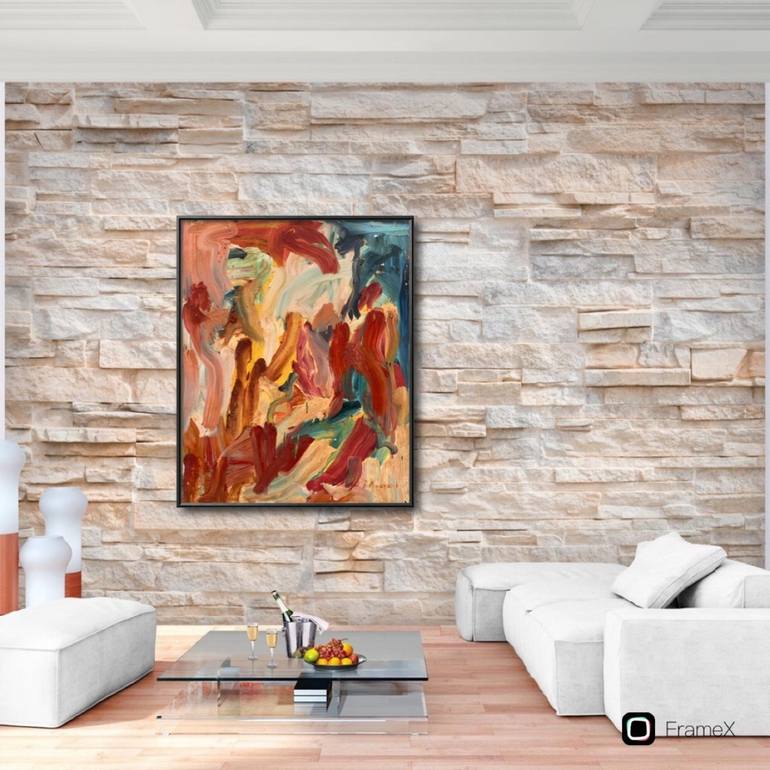 Original Abstract Painting by Khalid Alzayani