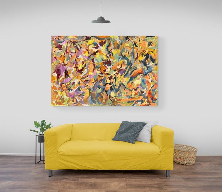 Original Abstract Painting by Khalid Alzayani