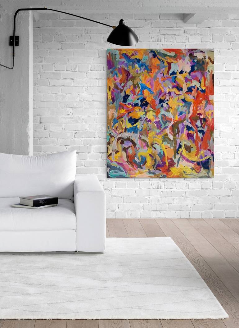 Original Abstract Painting by Khalid Alzayani