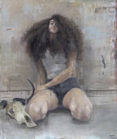 Original Figurative Women Paintings by Carlos Antonio Rancaño