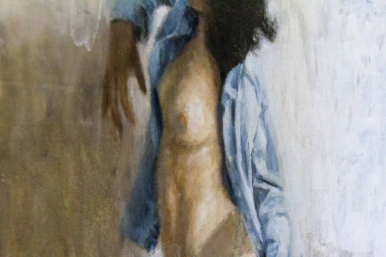 Original Realism Women Painting by Carlos Antonio Rancaño