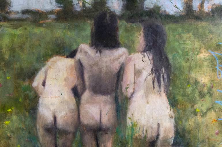 Original Realism Nude Painting by Carlos Antonio Rancaño