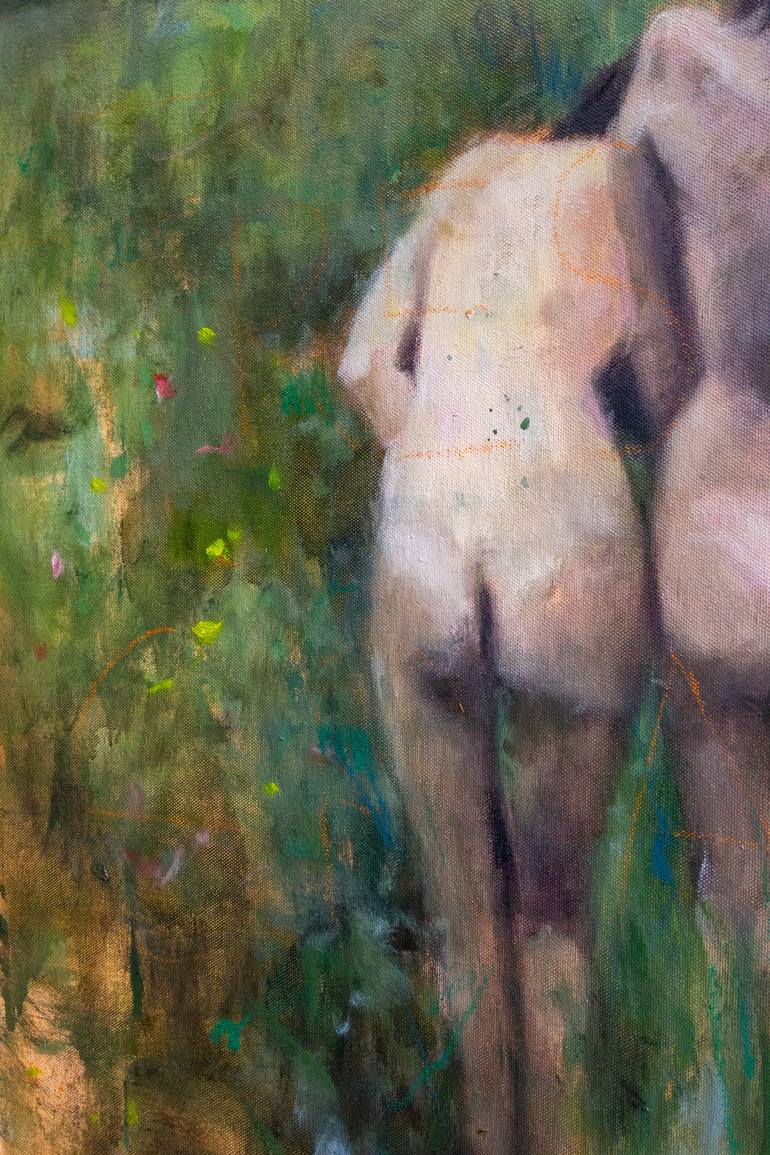 Original Expressionism Nude Painting by Carlos Antonio Rancaño