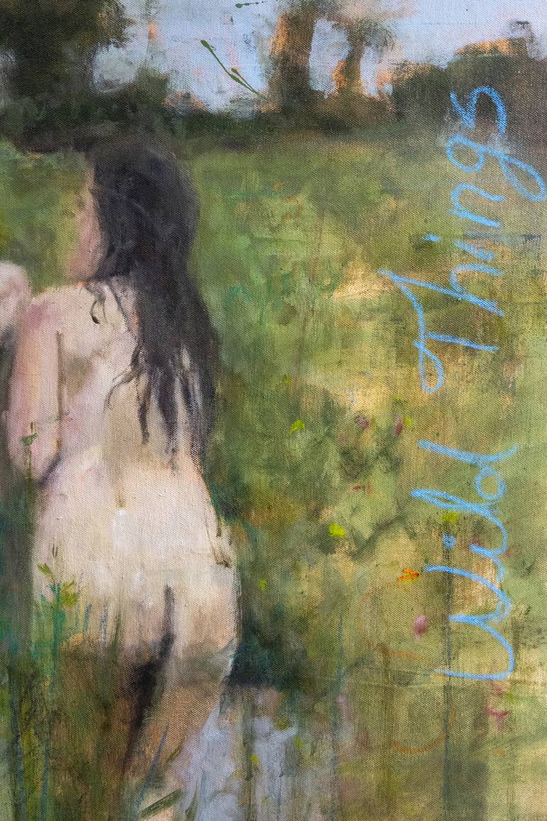 Original Expressionism Nude Painting by Carlos Antonio Rancaño