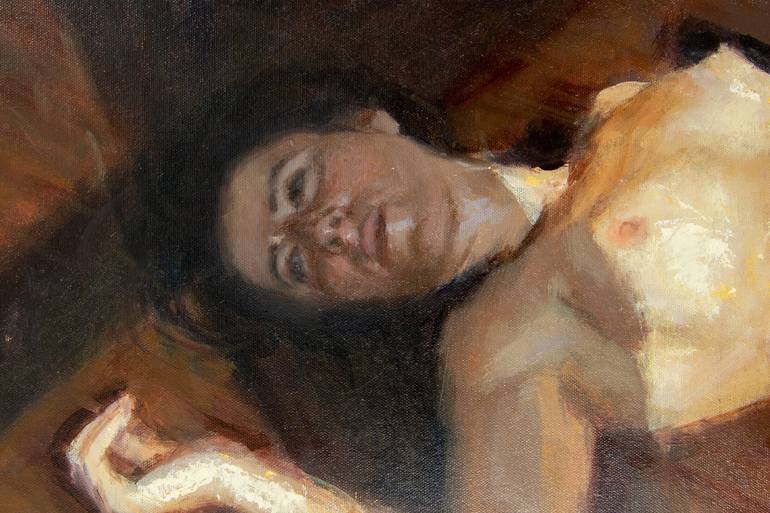 Original Impressionism Women Painting by Carlos Antonio Rancaño