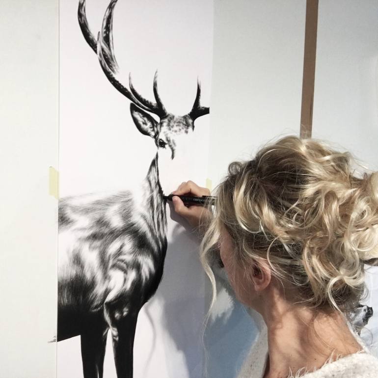 Original Realism Animal Drawing by Ira van der Merwe