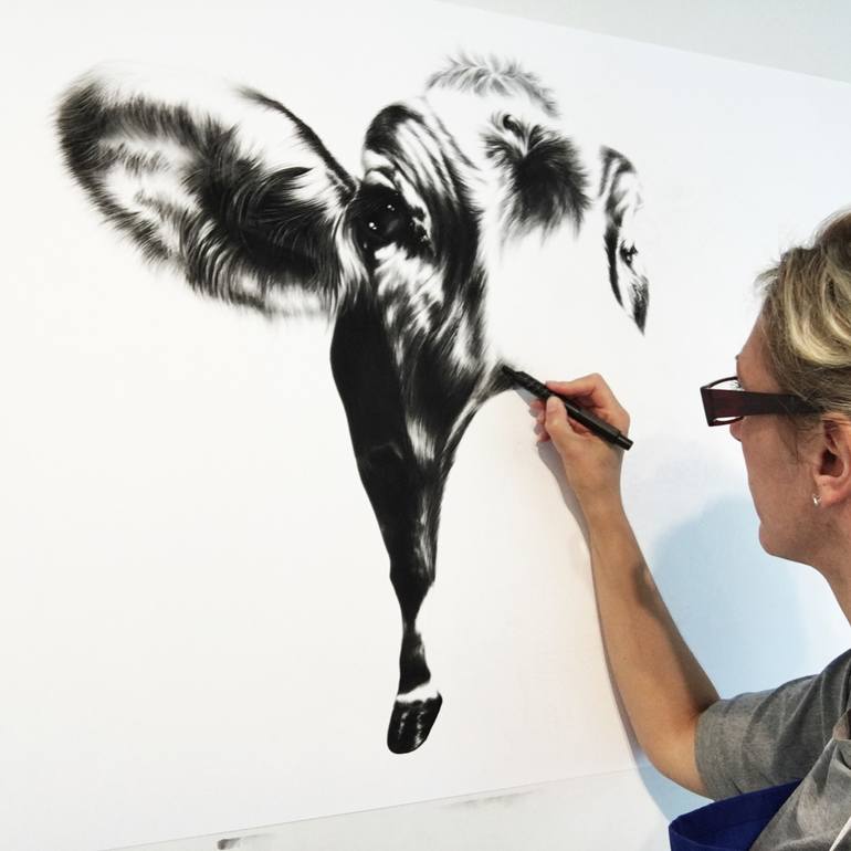 Original Realism Animal Drawing by Ira van der Merwe