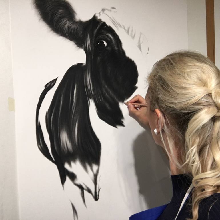 Original Realism Animal Drawing by Ira Van Der Merwe