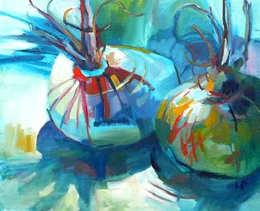 Original Expressionism Still Life Paintings by Leslie Pruneau