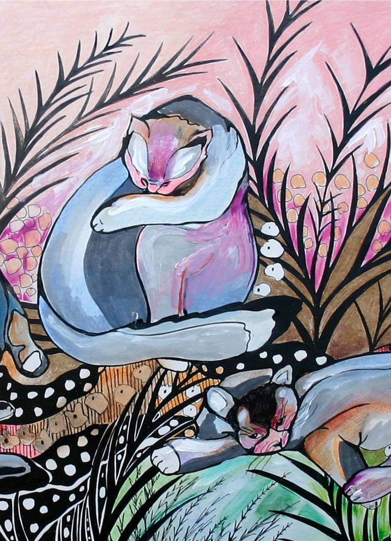Original Abstract Animal Painting by Cheryl Paolini