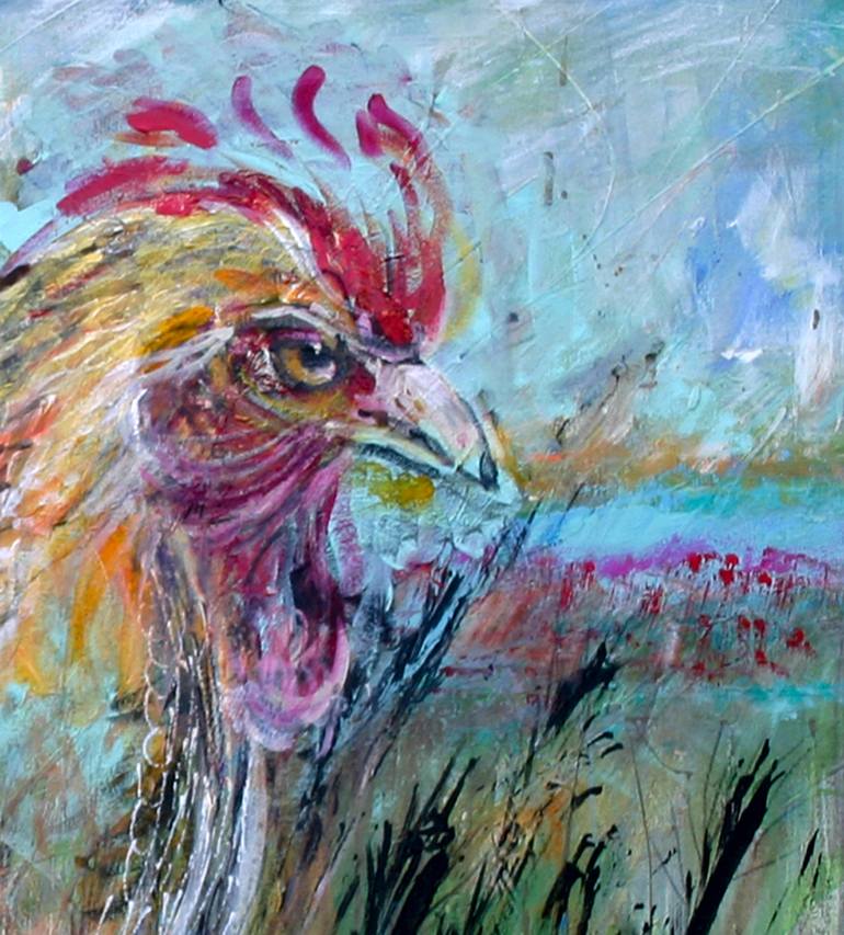 Original Abstract Animal Painting by Cheryl Paolini