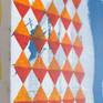 As most of my work this is the relationship between abstract expressionism and precise and correct geometric forms.
