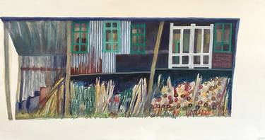 Original Contemporary Garden Paintings by Chantal Coupri
