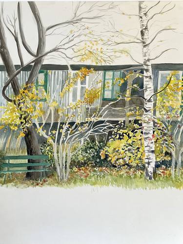 Original Contemporary Garden Paintings by Chantal Coupri