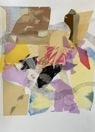 Original Color Field Painting Abstract Mixed Media by Chantal Coupri