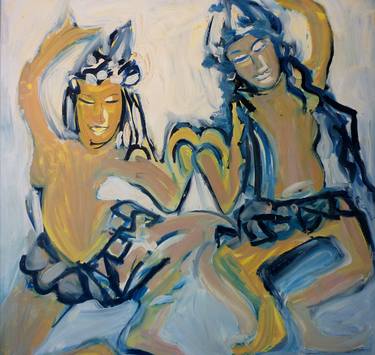 Original Expressionism Women Paintings by Chantal Coupri