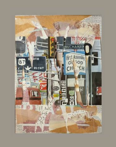 Print of Dada Transportation Collage by Chantal Coupri