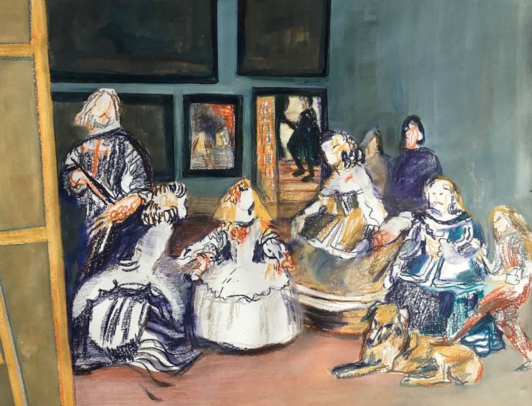 Las Meninas 1 Painting by Chantal Coupri
