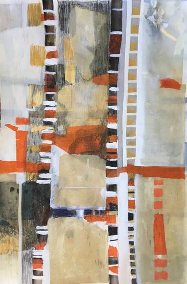 Original Abstract Collage by Chantal Coupri