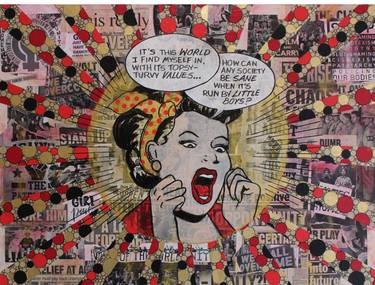 Original Fine Art Humor Collage by Cabell Molina