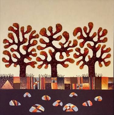 Original Illustration Tree Paintings by Andrei Engelman