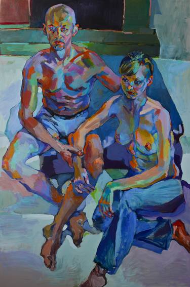Original Expressionism Nude Paintings by Piotr Antonow