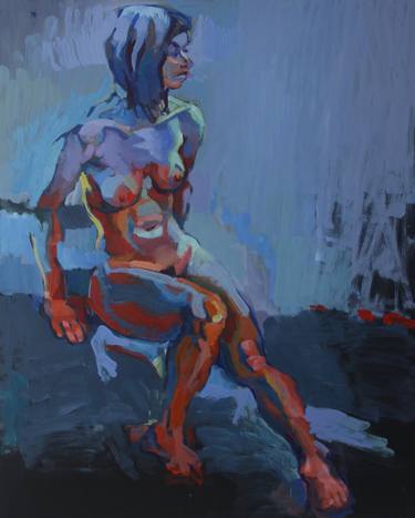 Original Expressionism Nude Paintings by Piotr Antonow