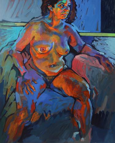 Original Expressionism People Paintings by Piotr Antonow