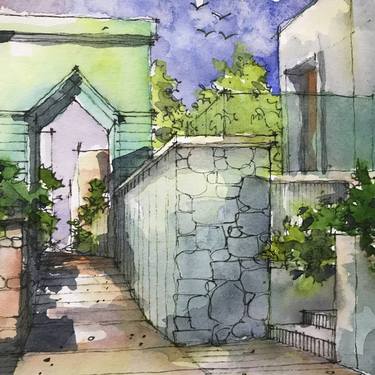 Original Contemporary Architecture Mixed Media by Ruzaimi Mat Rani