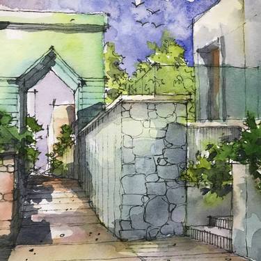 Original Contemporary Architecture Mixed Media by Ruzaimi Mat Rani